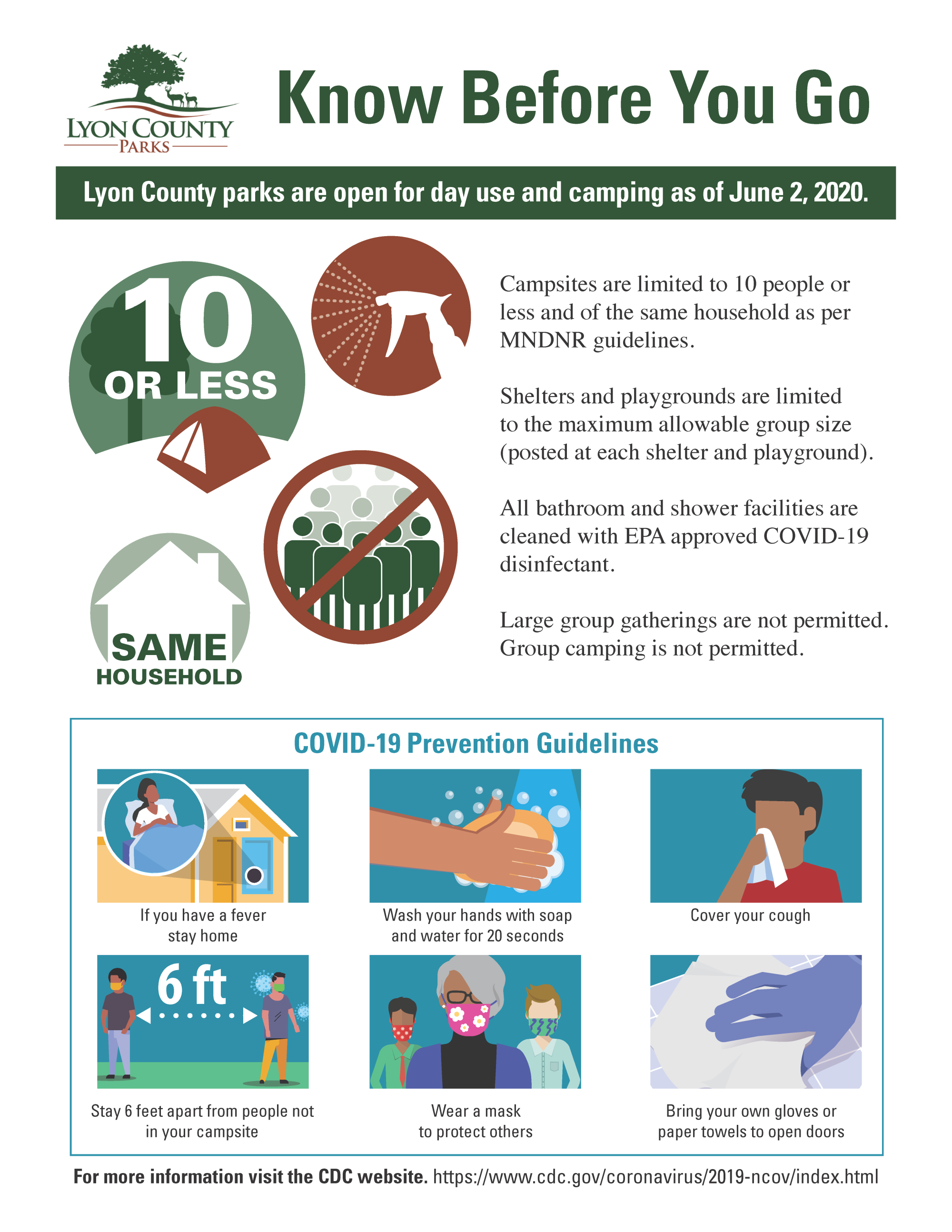 Lyon County Parks Covid Know Before You Go